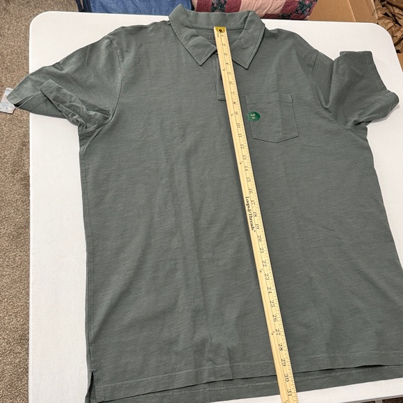 L.L. Bean Men's Casual Shadow Green SS Polo Size XL Tall - Picture 10 of 10